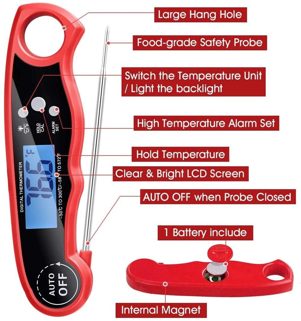 Instant-Read Digital Meat Thermometer