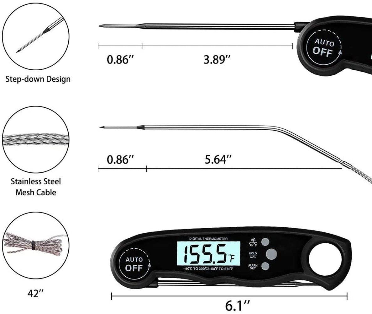 Instant-Read Digital Meat Thermometer