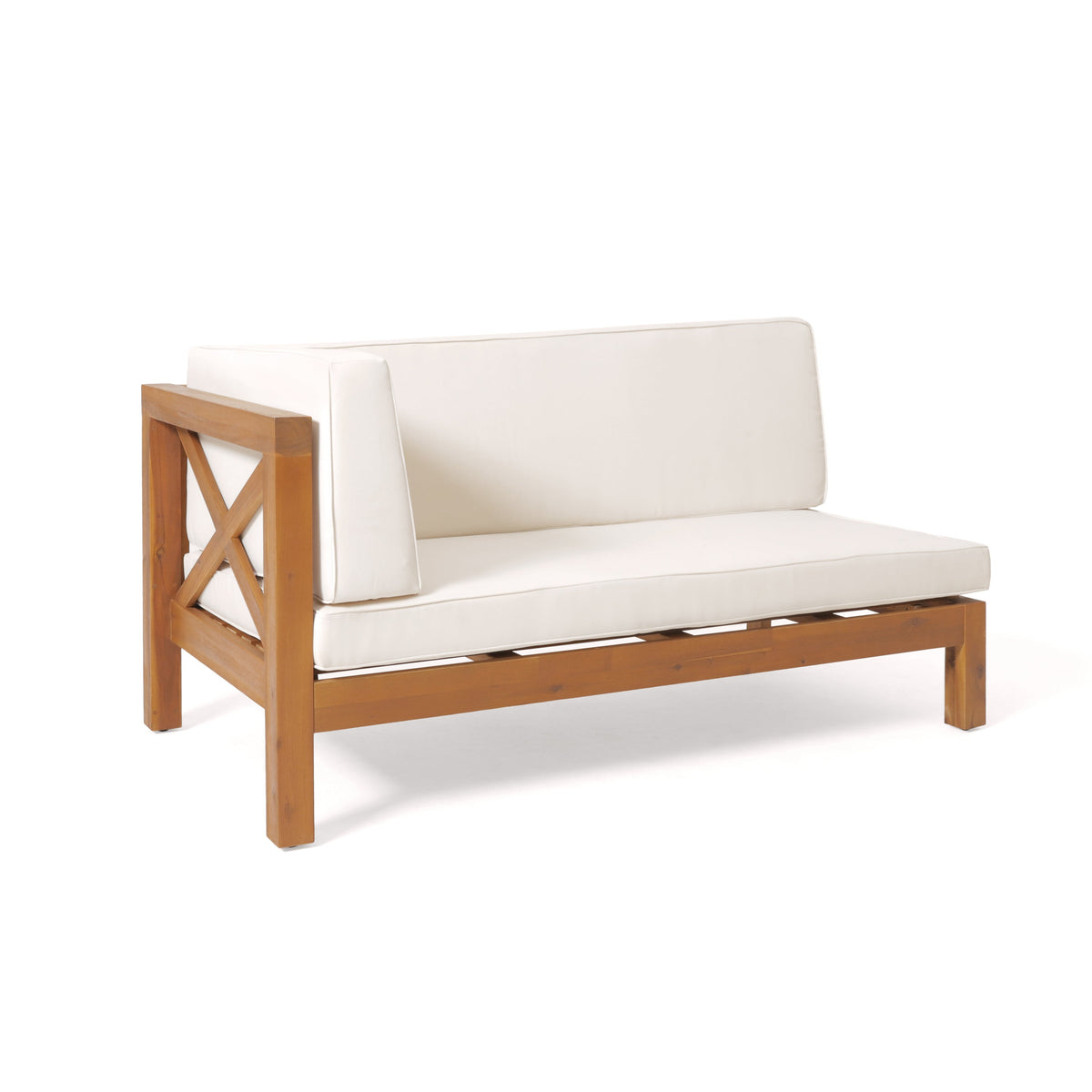 Brava X-Back 4-Piece Sofa Set with Water-Resistant Cushions - Beige