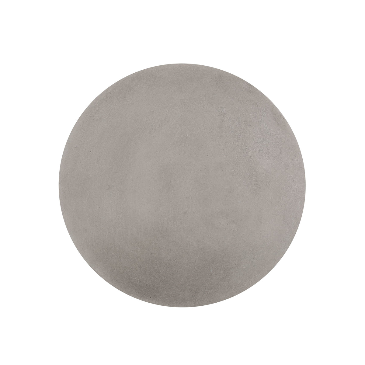 Outdoor Lightweight Round Concrete Side Table with Modern Design - Grey