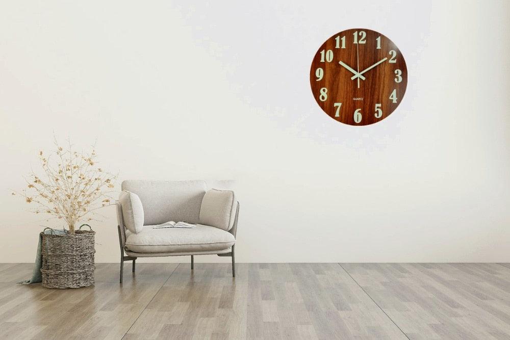 12-Inch Silent Luminous Wall Clock