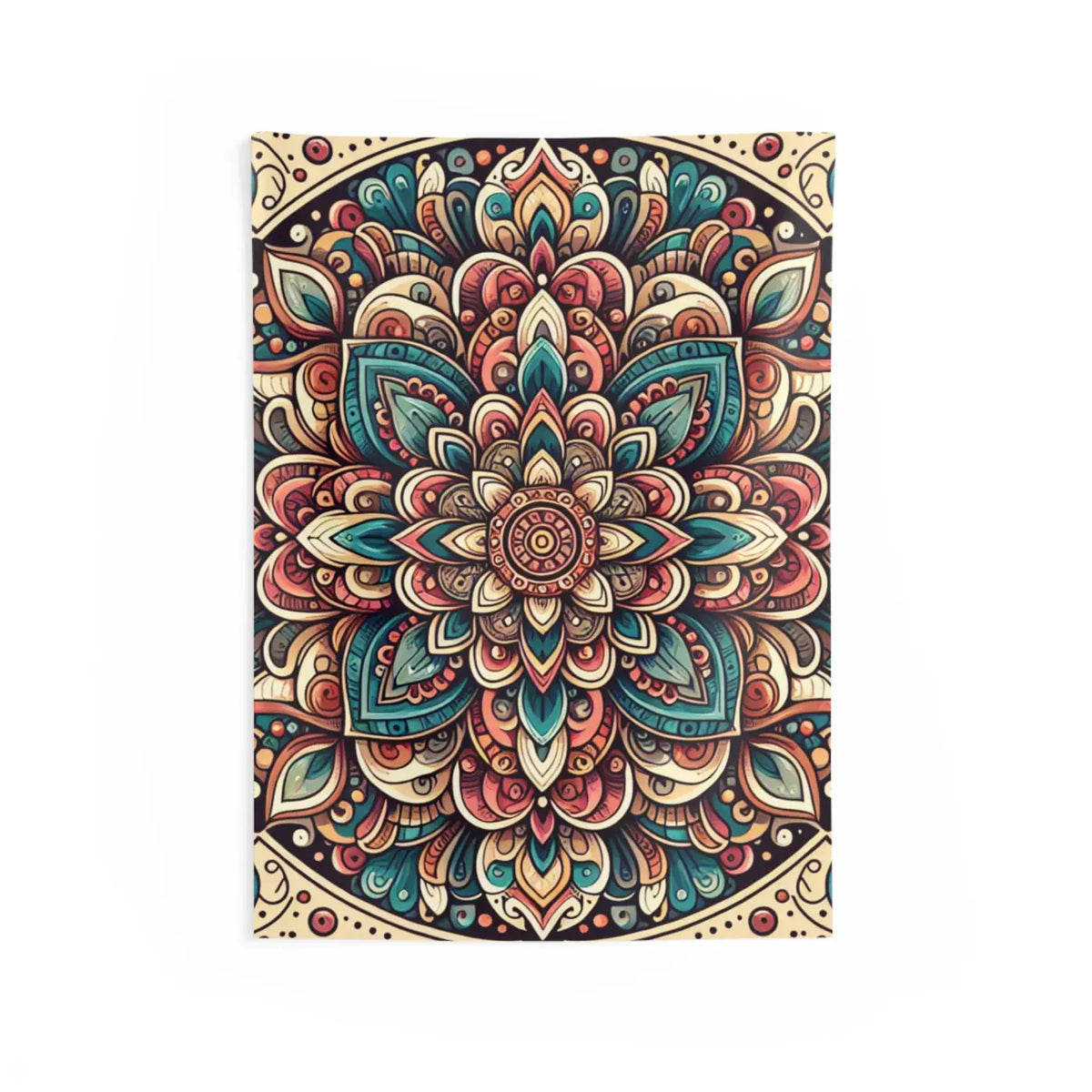 DipaliZ Wall Tapestries Bold Mandala Pattern Polyester