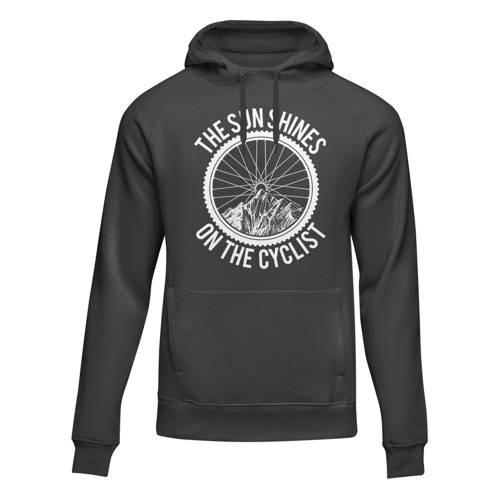 The Sun Shine On The Cyclist Adult Fleece Hoodie