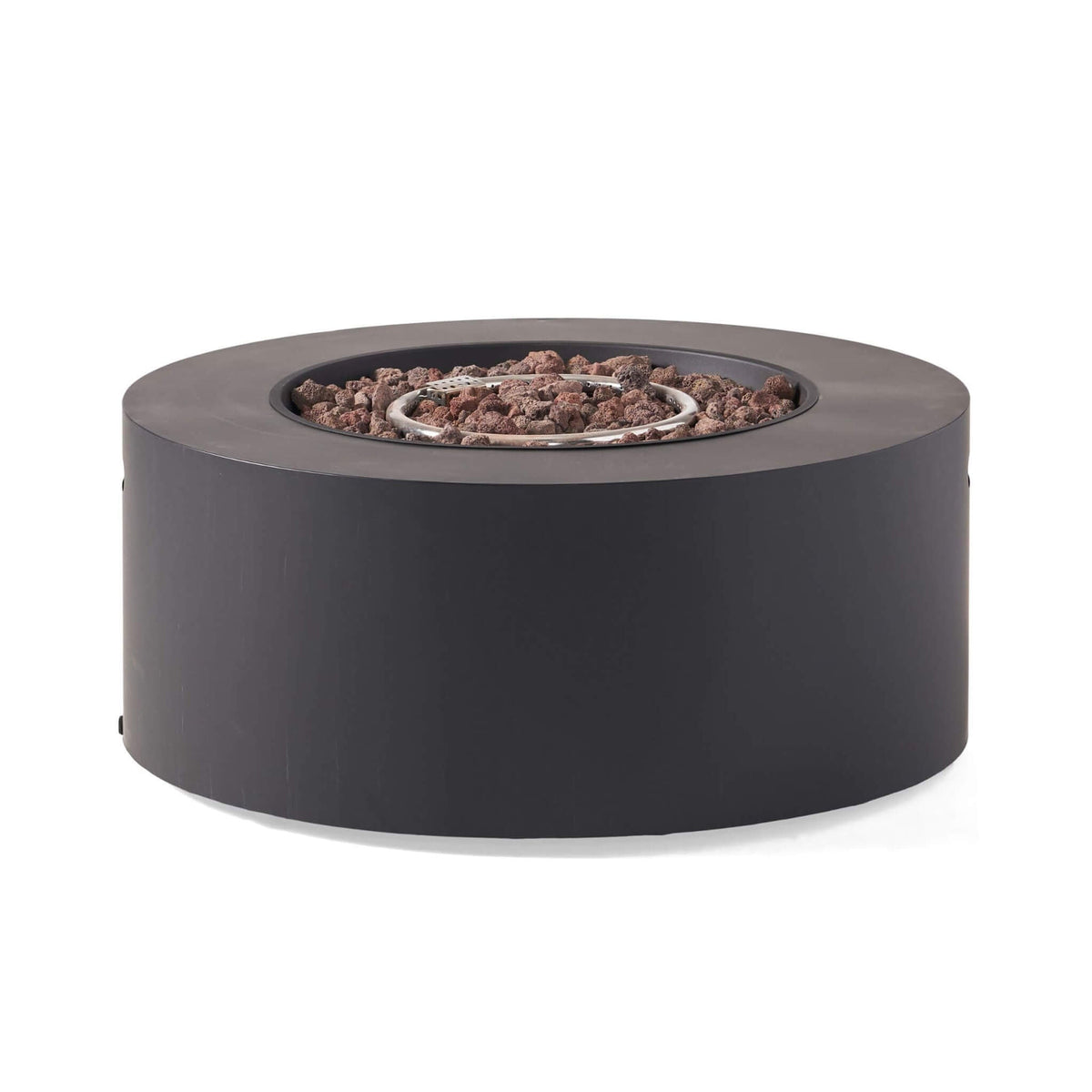 Modern 32-Inch 40K BTU Round Iron Propane Fire Pit (SAK29102)