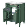Bathroom Vanity With 2 Doors And Tip Out Drawer, Soft Closing Hinges