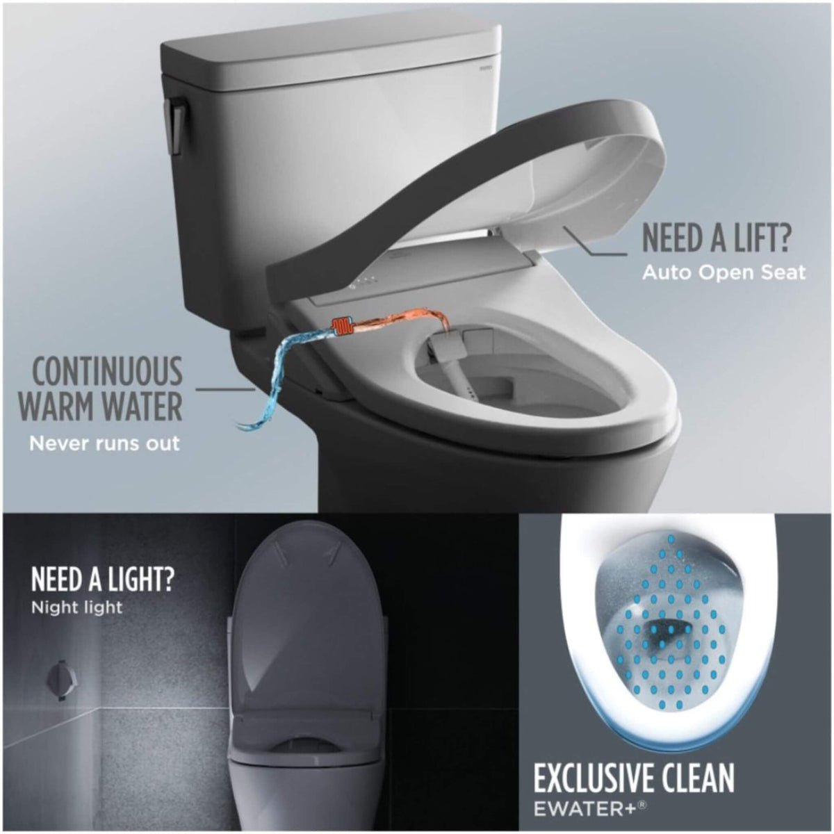 [MW7764726CSFGA#01] TOTO Drake 1.6 GPF Elongated Chair Height Ewater Toilet With Washlet S7A Auto Flush (SAK64218)