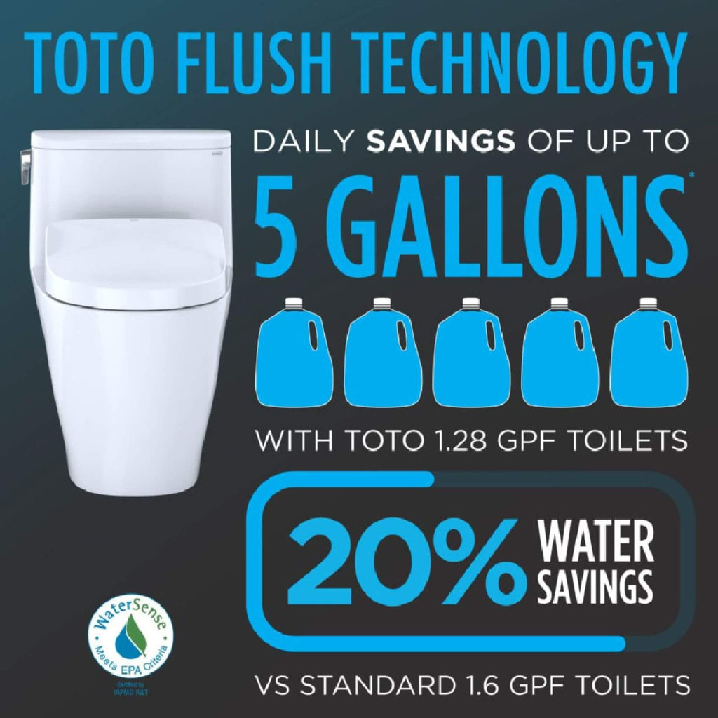 [MW7764726CSGA#01] TOTO Drake 1.6 GPF With Washlet S7 Auto Flush Elogated Bidet Seat Toilet (SAK39475)
