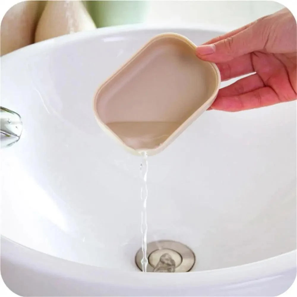 New Bathroom Dish Plate Case Home Shower Travel Hiking Holder Container Soap Box Plastic Soap Box Dispenser Soap Rack Bathroom Dish Plate Case Home Shower Travel Hiking Box Soap Box Dispenser Plastic Container Soap Soap Rack Holder Random Colour