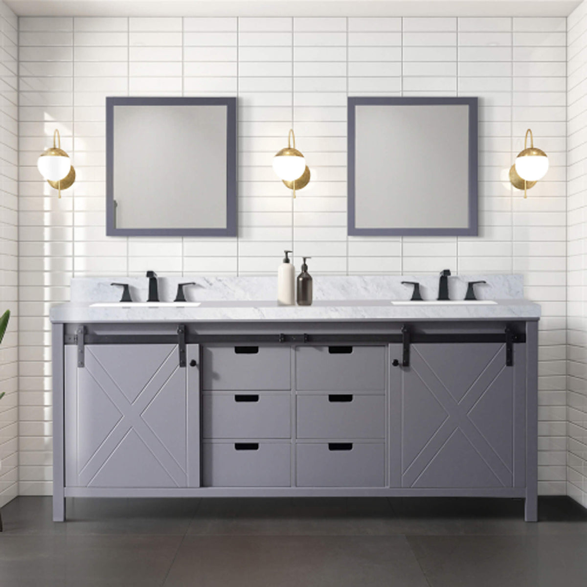80-Inch Fully Assembled Double Bath Vanity With Soft Close Cabinets [No Countertop] (SAK53904)