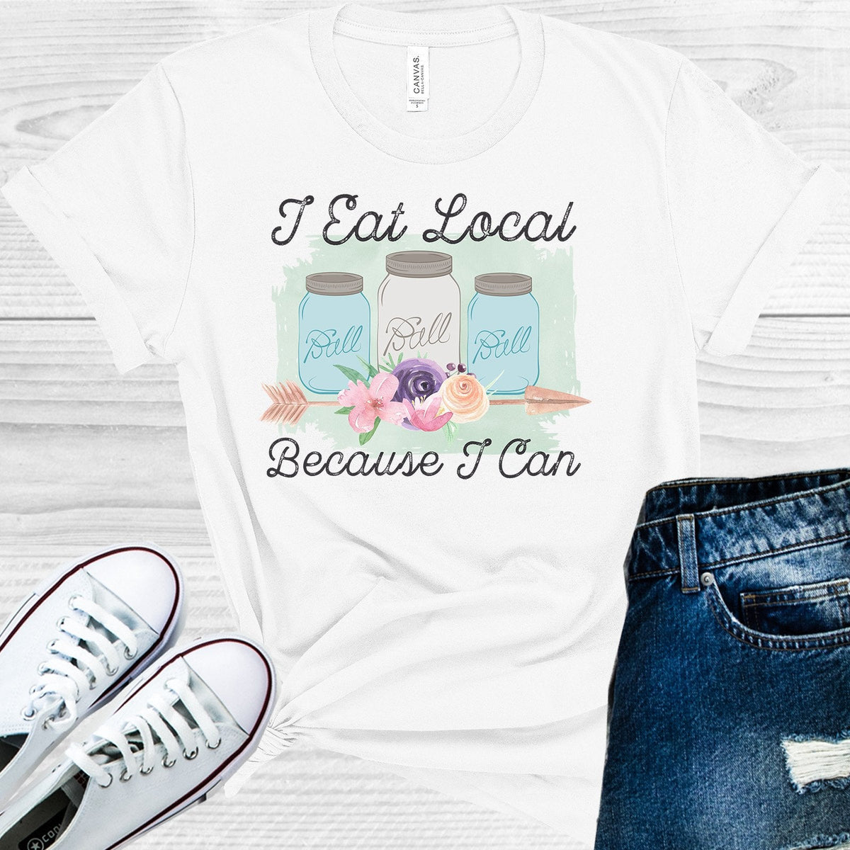 I Eat Local Because I Can Graphic Tee