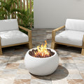 Patio MGO Propane Fire Pit with 40,000 BTU Output - White or Brown