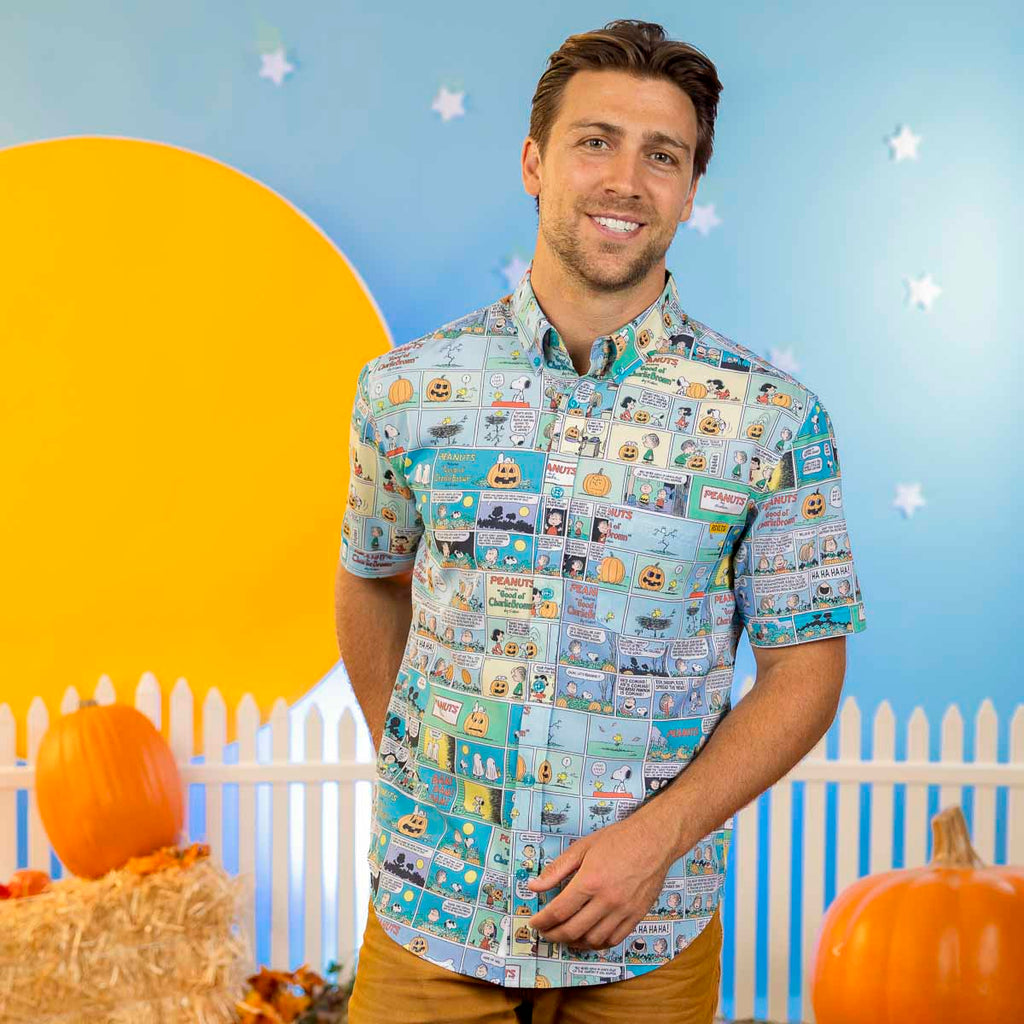 Peanuts "Spooky Strips" – KUNUFLEX Short Sleeve Shirt