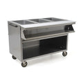 Eagle Group Spec-Master SPHT4OB-208 4-Well Electric Mobile Hot Food Table, Sealed Wells, Open Base, 208V