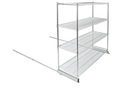 Eagle Group Floor-Trak SDFT-15 Single-Deep Floor Track Kit for Wire Shelving, 15 Ft., Anodized Aluminum