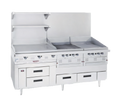 Garland Arctic Fire GN17C97 97-Inch Three-Section Self-Contained Refrigerator Base with 6 Self-Closing Drawers