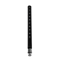 Quantum P34BK 34-Inch Stationary Wire Shelving Post, Black Epoxy, Numbered 1-Inch Grooves, Includes Insert & Leveler