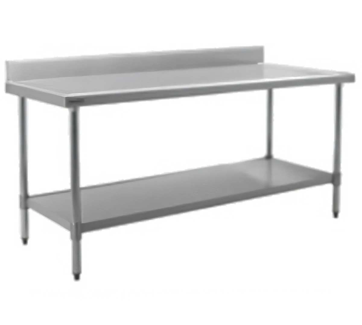 Eagle Group Spec-Master T3036SEM-BS 14-Gauge 300 Series Stainless Steel Work Table, 4-1/2" Backsplash, Adjustable Undershelf, 36" W x 30" D