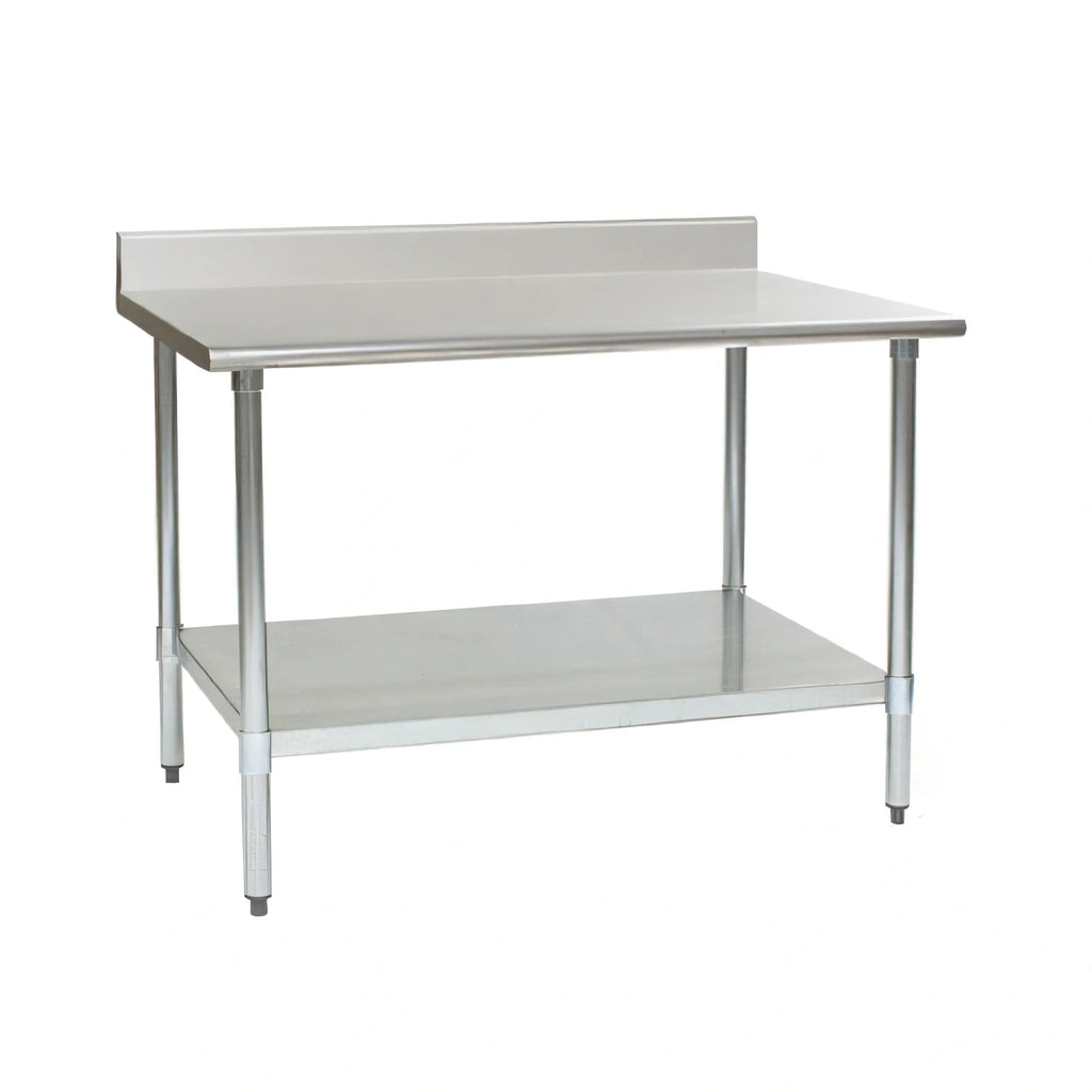 Eagle Group BlendPort® BPT-3072B-BS 72 x 30 Inch 430 Stainless Steel Work Table with 4-1/2-Inch Backsplash and Undershelf