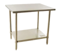Eagle Group BlendPort® BPT-2448SL 18-Gauge 430 Stainless Steel Flat-Top Work Table with Open Undershelf, 48W x 24D