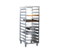 Eagle Group Panco MPR-10 Mobile Front-Loading Rack, 10 Slide Sets, Aluminum, 5-Inch Swivel Casters