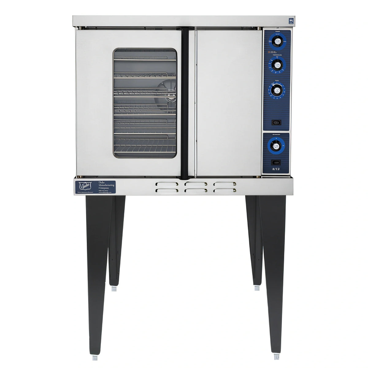 Duke Manufacturing 613-G1V Single-Deck Standard-Depth Gas Convection Oven, 6-Pan Capacity, Porcelain Interior