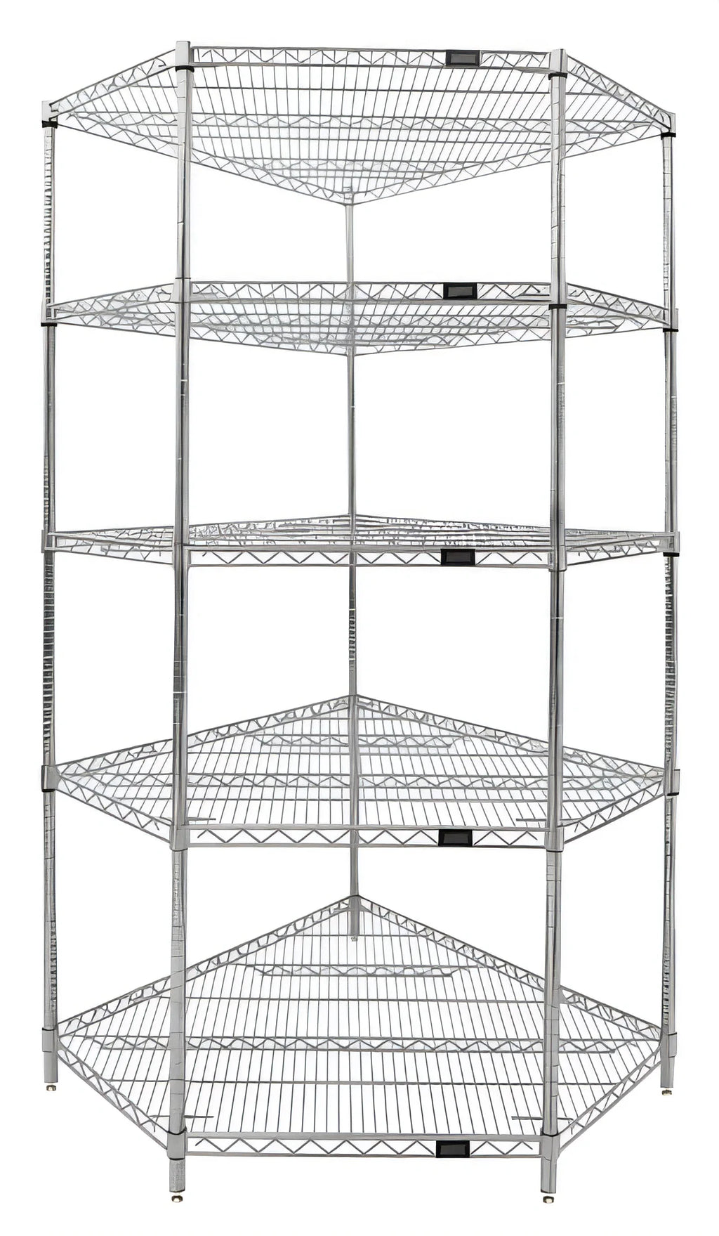 Quantum WR86-2442CRNC-5 42 x 24-Inch Chrome-Plated Wire Shelving Starter Kit, 5 Shelves