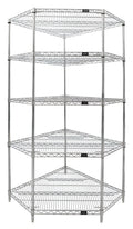 Quantum WR86-2442CRNC-5 42 x 24-Inch Chrome-Plated Wire Shelving Starter Kit, 5 Shelves