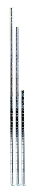 Eagle Group BlendPort® BPCP74-C Mobile Wire Shelving Caster Post, 74"H, Chrome, Grooved, with Post Cap & Leveling Bolt