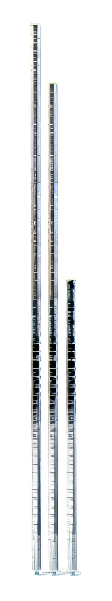 Eagle Group BlendPort® BPCP74-C Mobile Wire Shelving Caster Post, 74"H, Chrome, Grooved, with Post Cap & Leveling Bolt