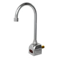 Fisher 76057 Touchless Sensor Faucet, Rigid Gooseneck, Single Backsplash Mount, Chrome-Plated Brass