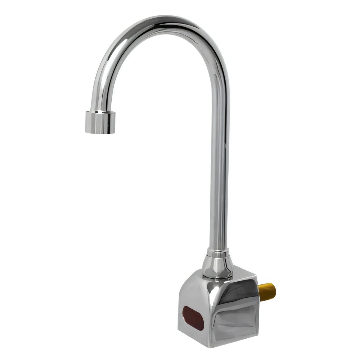 Fisher 76057 Touchless Sensor Faucet, Rigid Gooseneck, Single Backsplash Mount, Chrome-Plated Brass