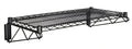 Quantum WDWB2436BK Wall-Mount Cantilever Wire Shelf Kit, 36 x 24 Inches, Black Epoxy Antimicrobial Finish