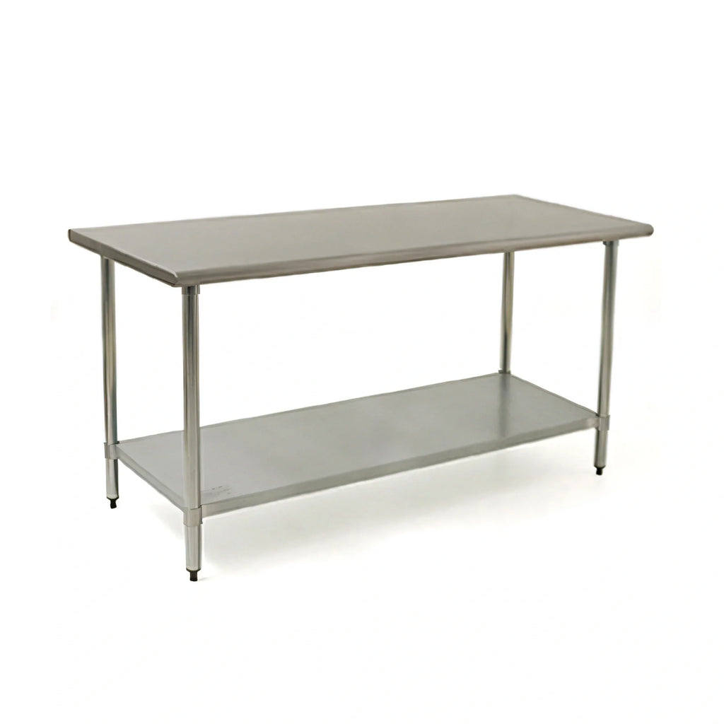 Eagle Group BlendPort® BPT-3060SB 60" x 30" 430 Stainless Steel Work Table with Adjustable Undershelf and Rolled Edges