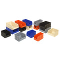 Quantum SSB483 Stackable Polypropylene Shelf Bin, 8-1/4"W x 20-1/2"L x 7"H, Autoclavable to 250°F Case of 6