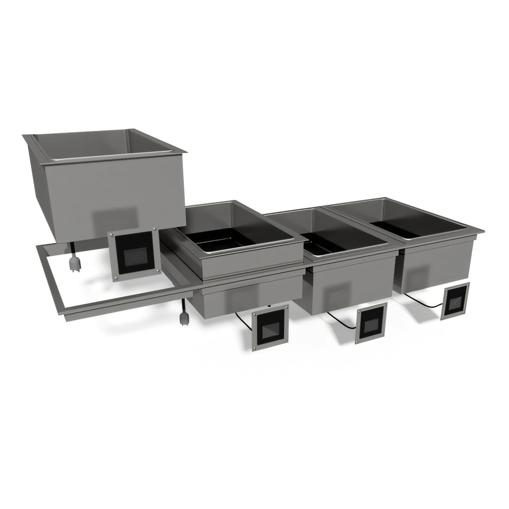 Duke Manufacturing WW-5 5-Pan Full-Size Dry Hot Food Well Drop-In Unit with Digital Touchscreen Controls