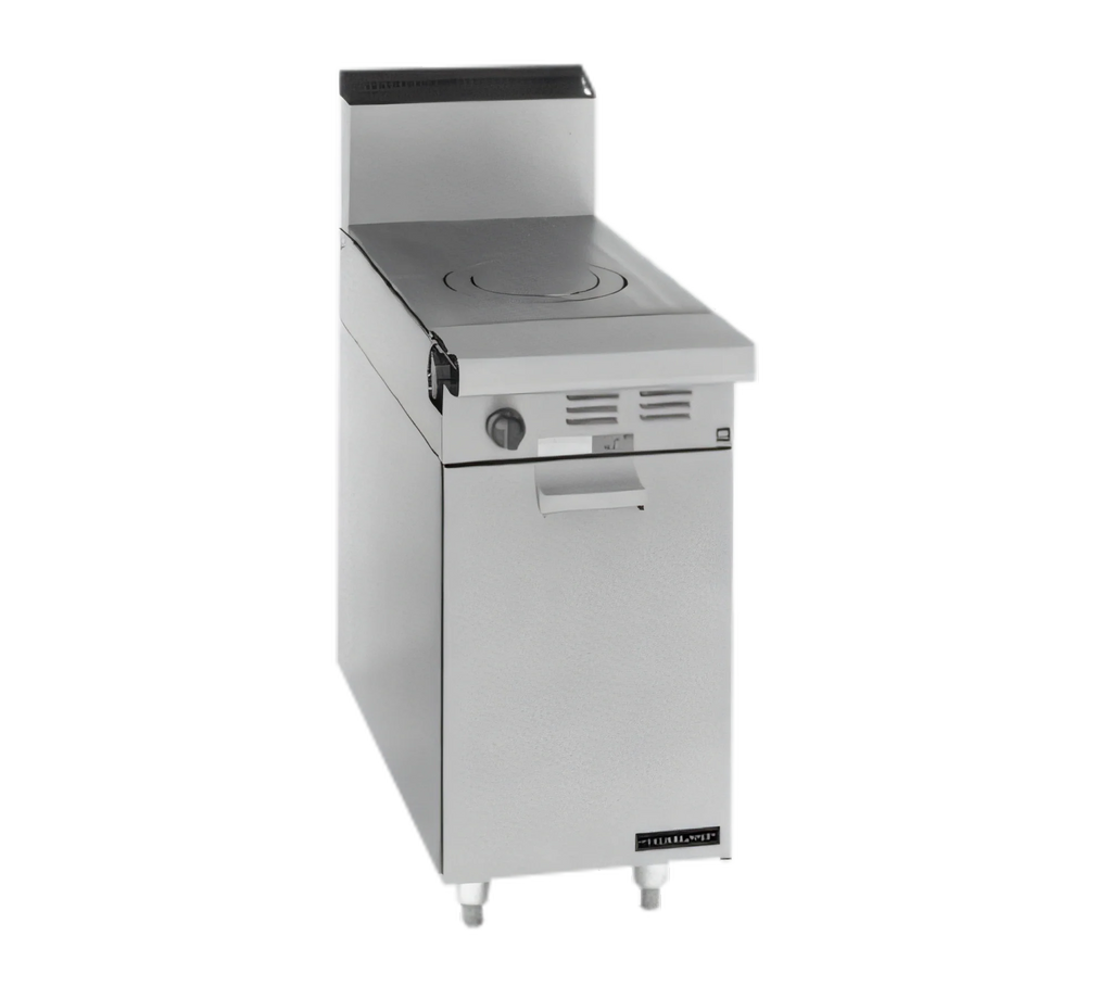 Garland Master M5S 17-Inch Gas Add-A-Unit Hot Top Range with Storage Base, Front-Fired Jet Burners, Stainless Steel Exterior