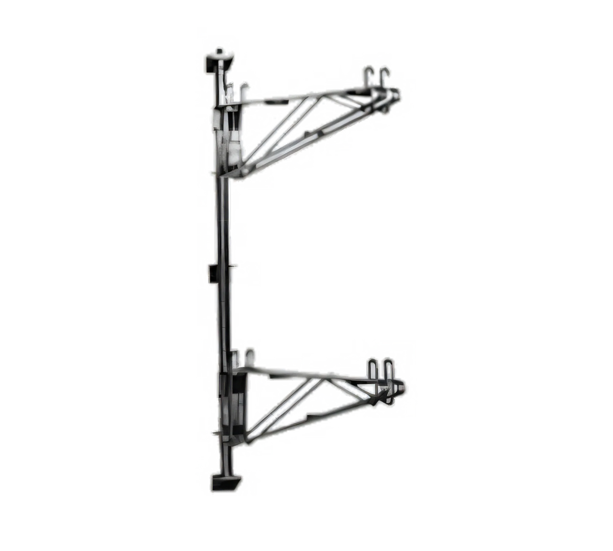 Eagle Group Valu-Gard PDWB14VG Double Shelf Bracket, Mid, 14"D, Green Epoxy, for Adjustable Post Wire Wall Mounts