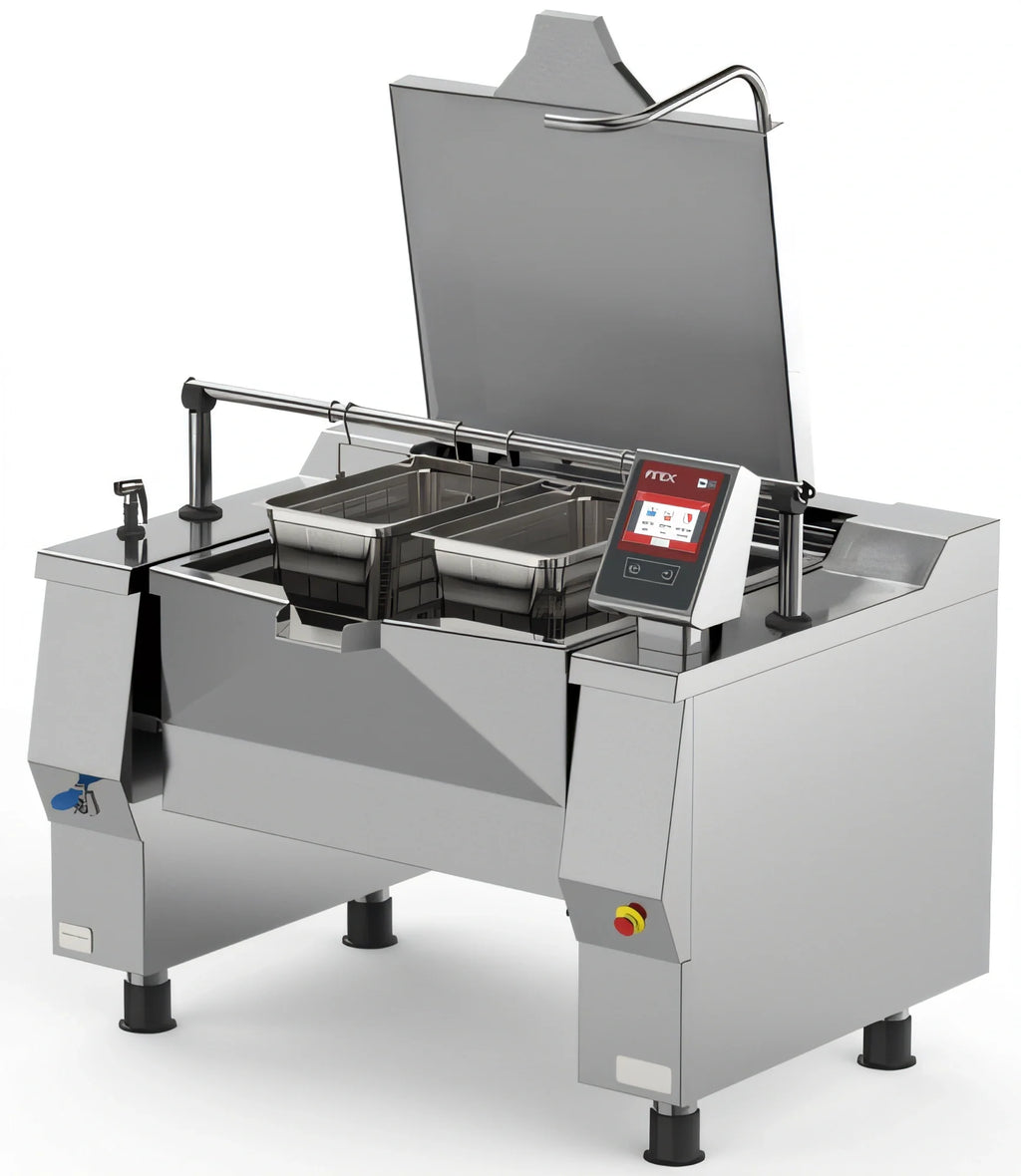 Firex (Middleby) Betterpan UDBRE048CV1 Electric Tilting Skillet Braising Pan, 48 Gallon, Programmable Touchscreen, Automatic Lifting