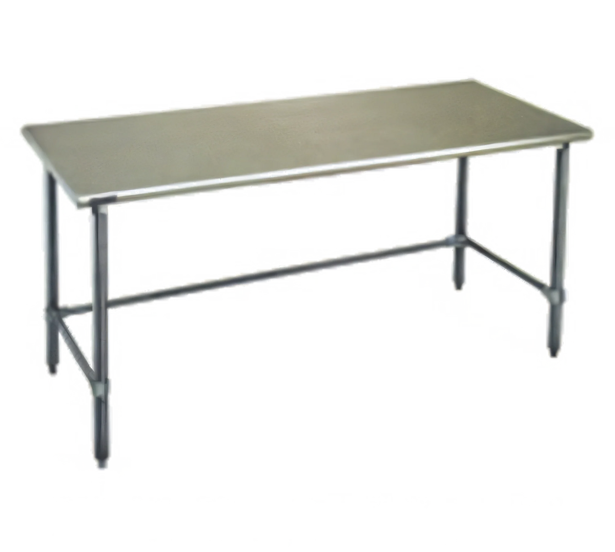Eagle Group Spec-Master T30120GTE 120" x 30" Flat-Top Stainless Steel Work Table, 14-Gauge 304 Top, Galvanized Open Base