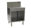 Eagle Group Spec-Bar WBOB48-19 Freestanding Stainless Steel Workboard Cabinet, Open Base, 48"W x 19"D, Removable Drain Insert, 8" Backsplash