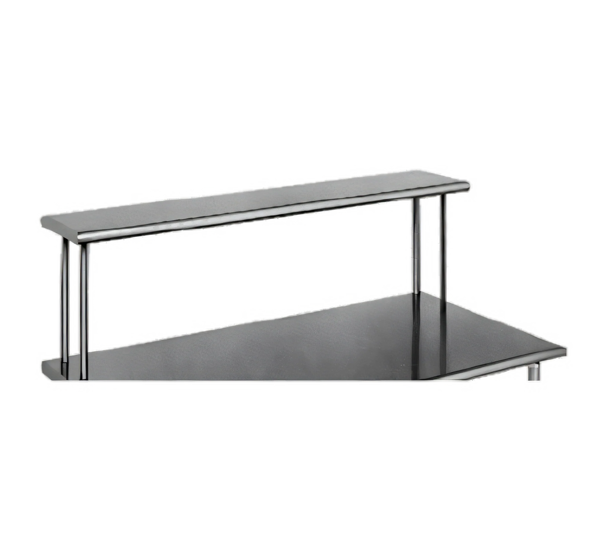 Eagle Group OS1048-16/3 Table-Mount Single-Deck Stainless Steel Overshelf, 48 x 10 x 18 Inches, 16 Gauge