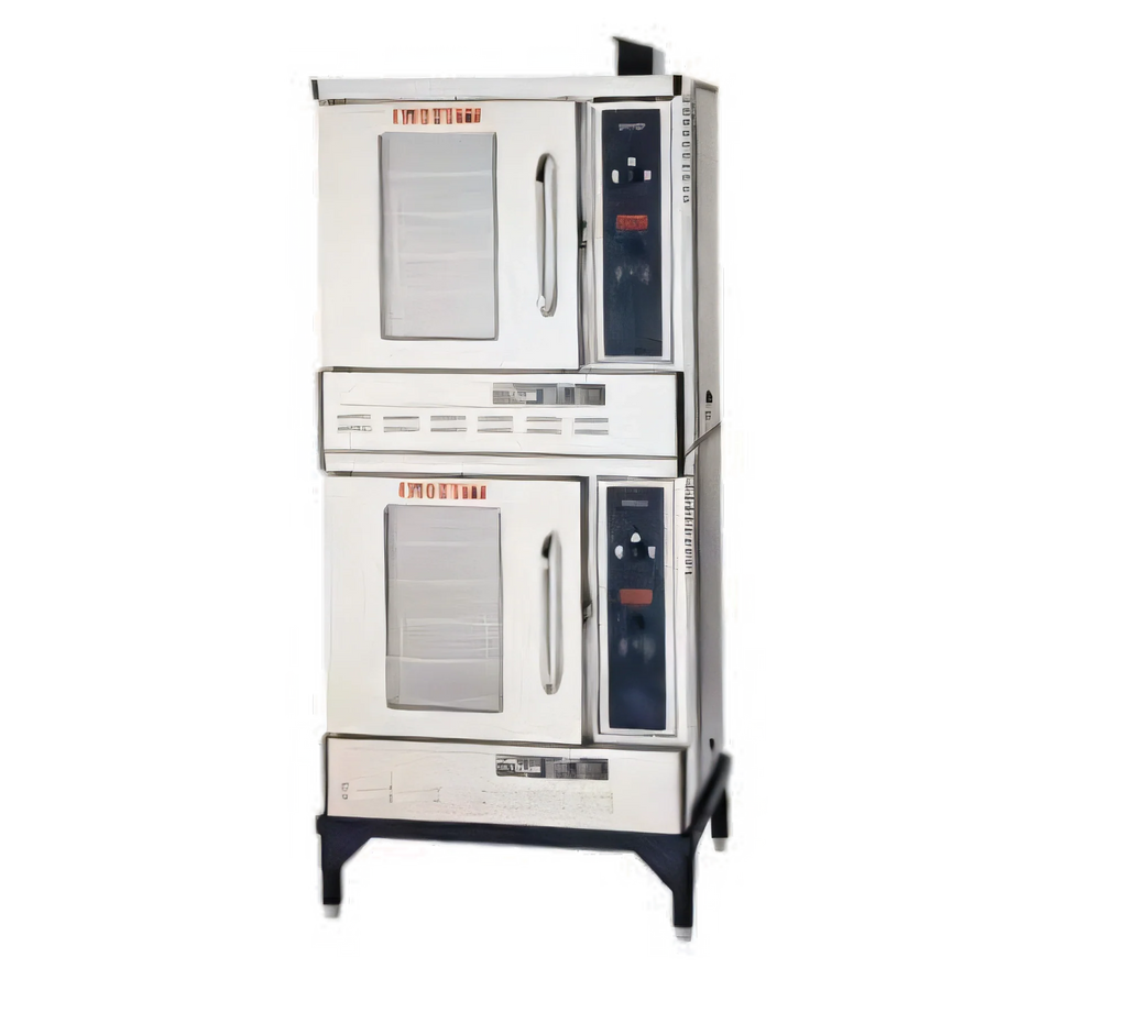 Blodgett (Middleby) Premium Series DFG-50 DBL Half-Size Double-Deck Gas Convection Oven, 5-Pan Capacity per Compartment, Solid State Controls