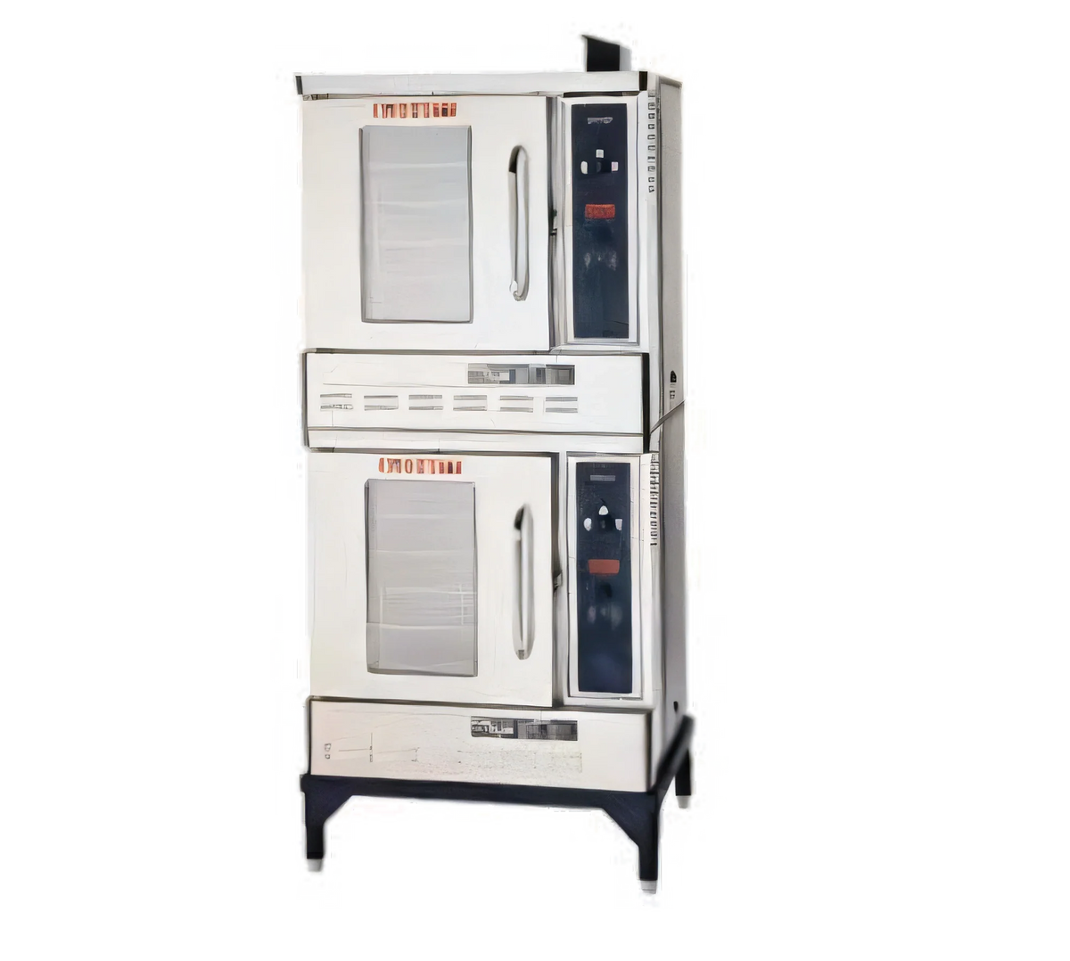 Blodgett (Middleby) Premium Series DFG-50 DBL Half-Size Double-Deck Gas Convection Oven, 5-Pan Capacity per Compartment, Solid State Controls