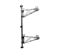 Eagle Group PDWB14C Mid Double Shelf Bracket for Adjustable Post Wire Wall Mounts, 14"D, Chrome