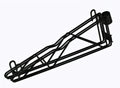 Quantum DCB18BK 18-Inch Wall-Mount Cantilever Shelf Support Arm with Post Mount Brackets, Black Epoxy Finish