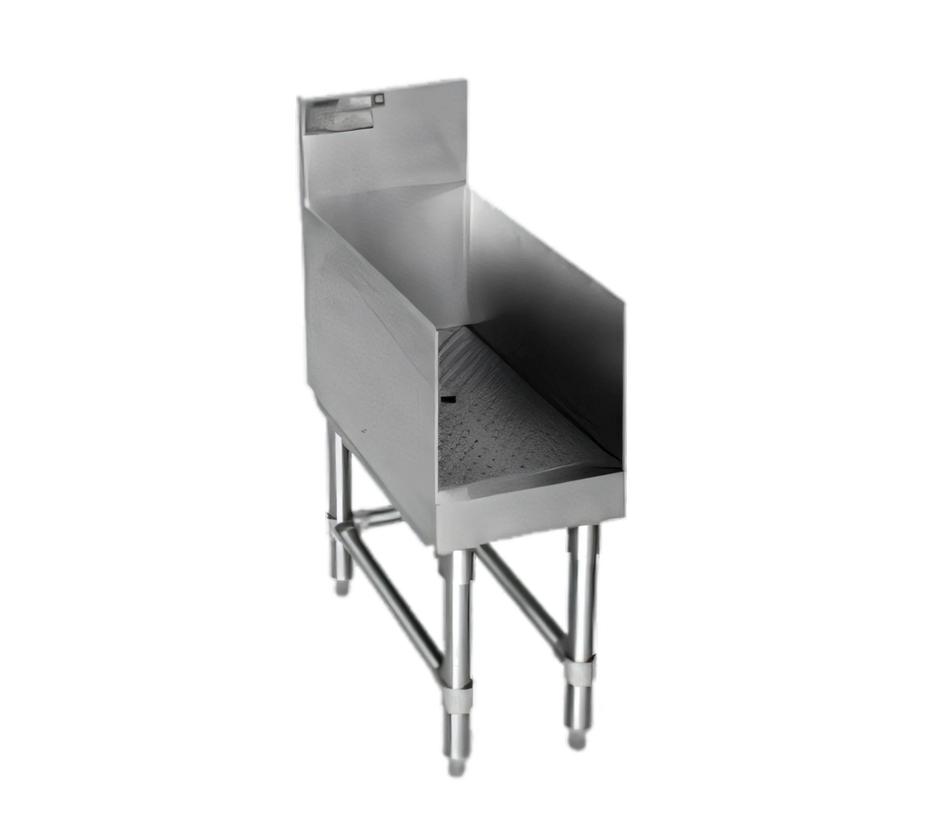Eagle Group Spec-Bar RDB18-24 18"W x 24"D Stainless Steel Recessed Workboard with Perforated Insert and Drain, Open Base