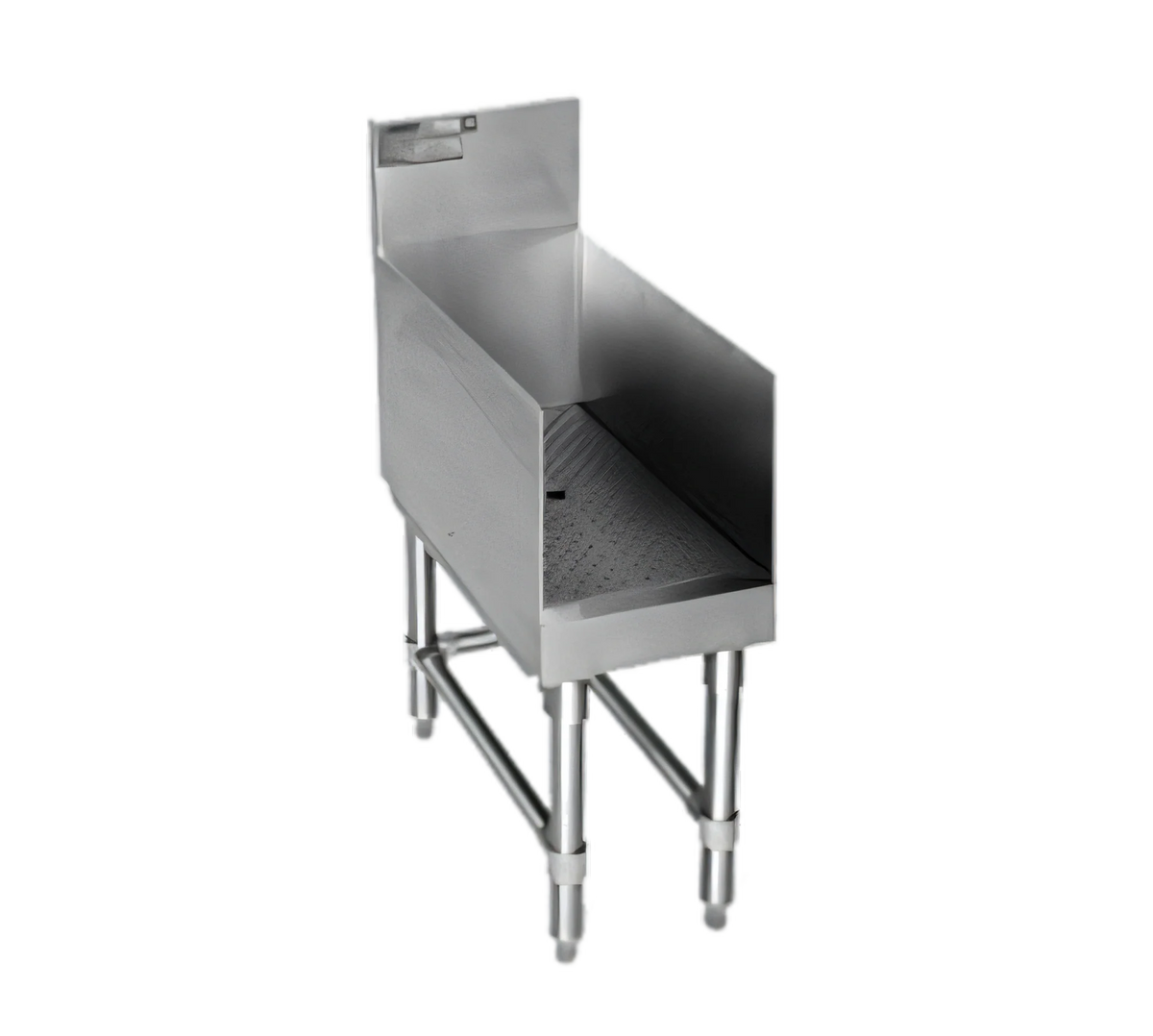 Eagle Group Spec-Bar RDB18-24 18"W x 24"D Stainless Steel Recessed Workboard with Perforated Insert and Drain, Open Base