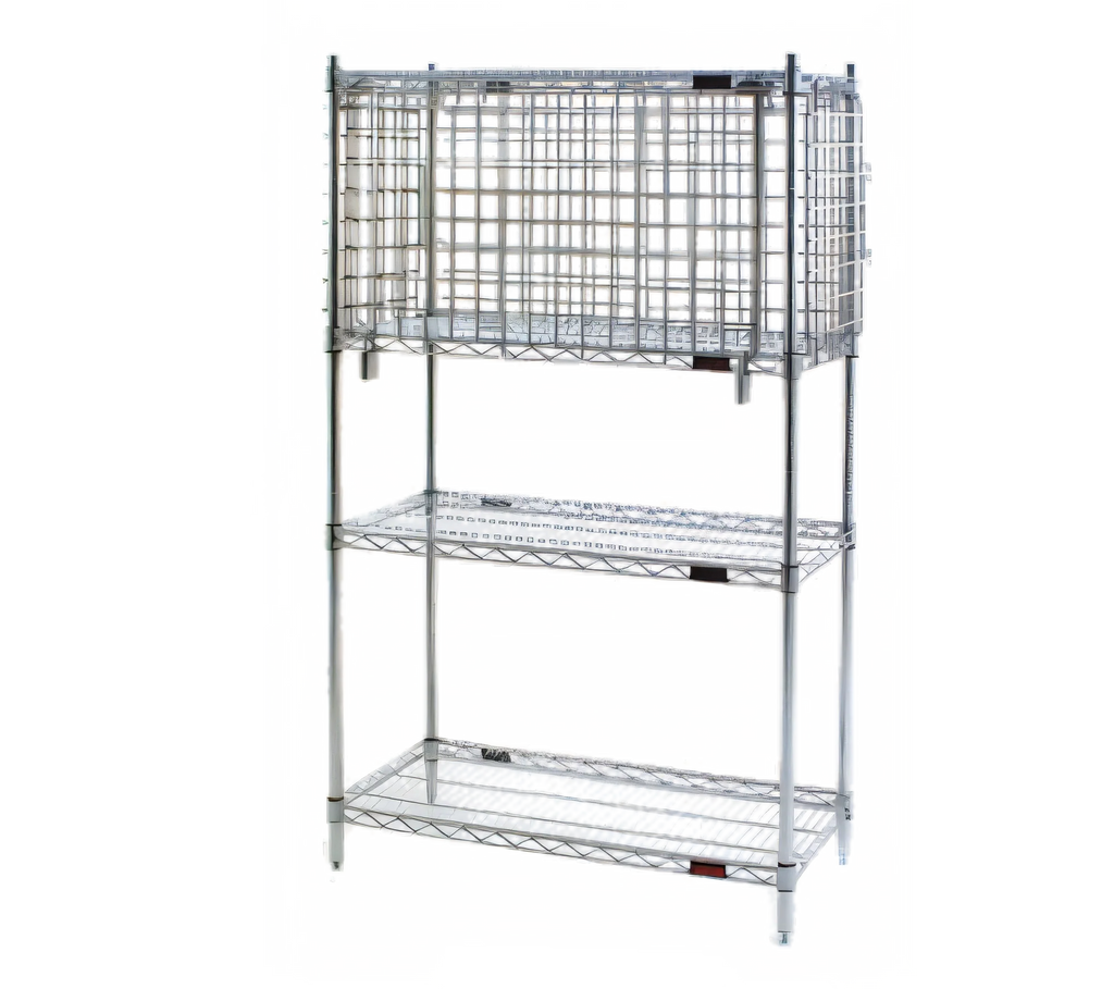 Eagle Group SECM1830FS Stainless Steel Security Enclosure Kit with Flip-Up Door, 30"W x 18"D