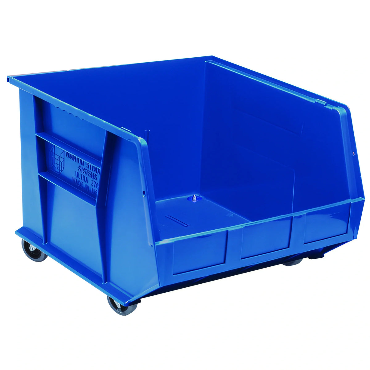 Quantum QUS967MOB Mobile Stackable Polypropylene Storage Container, 23-7/8"L x 22-1/2"W x 15"H