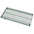 Quantum 1248P Wire Shelf, 48"W x 12"D, Green Epoxy-Coated